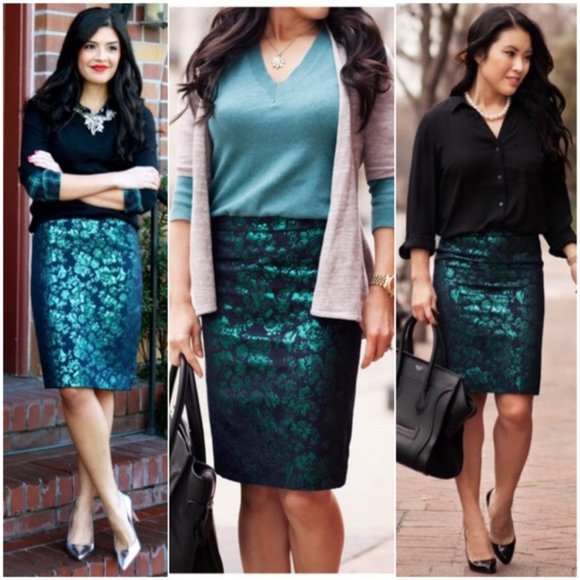 J. Crew Dresses & Skirts - Womens J. Crew Pencil Shimmer Skirt